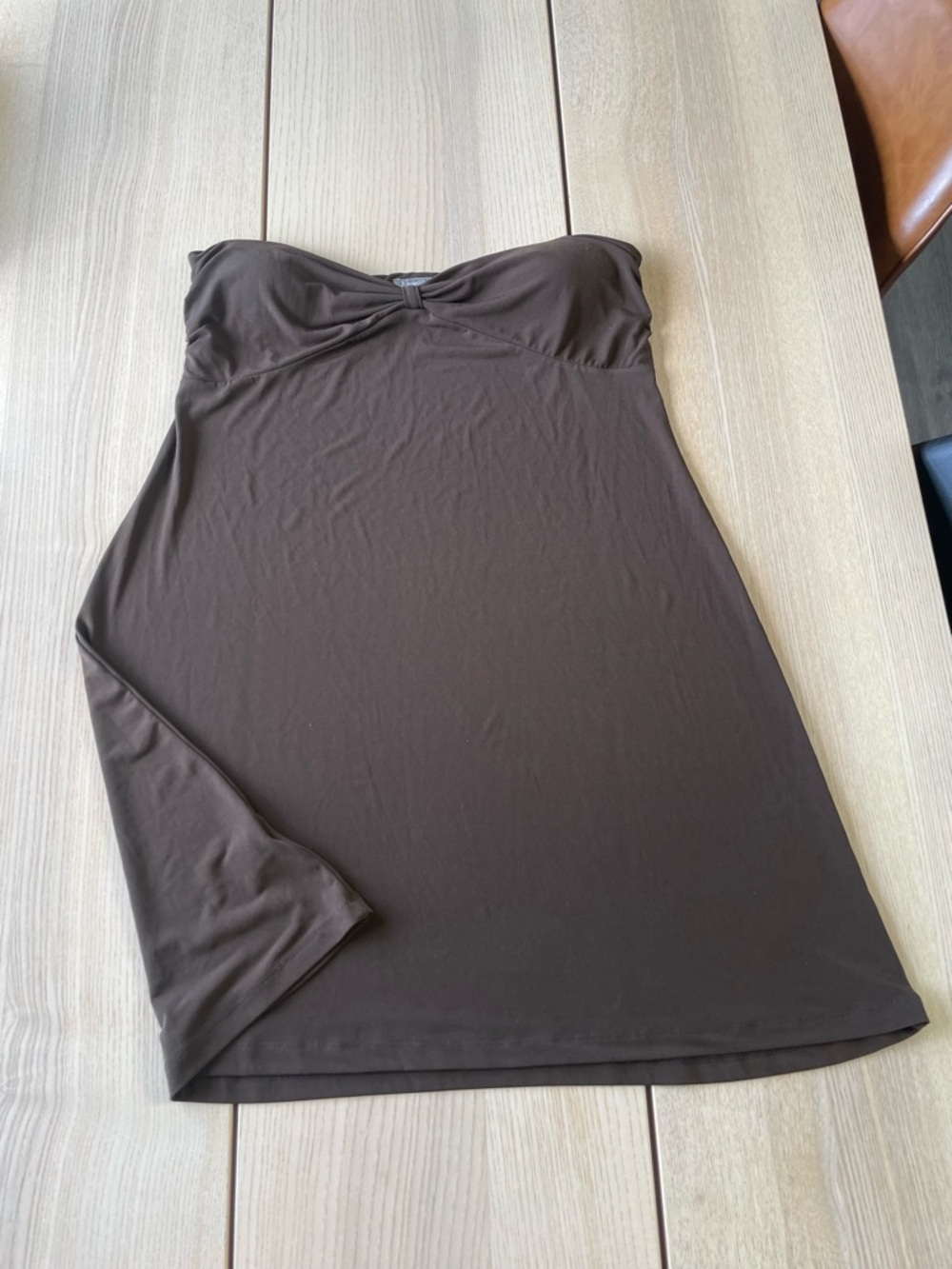 Tommy Bahama Strapless Brown Tube Dress ladies xl Y2K style strapless dress xl